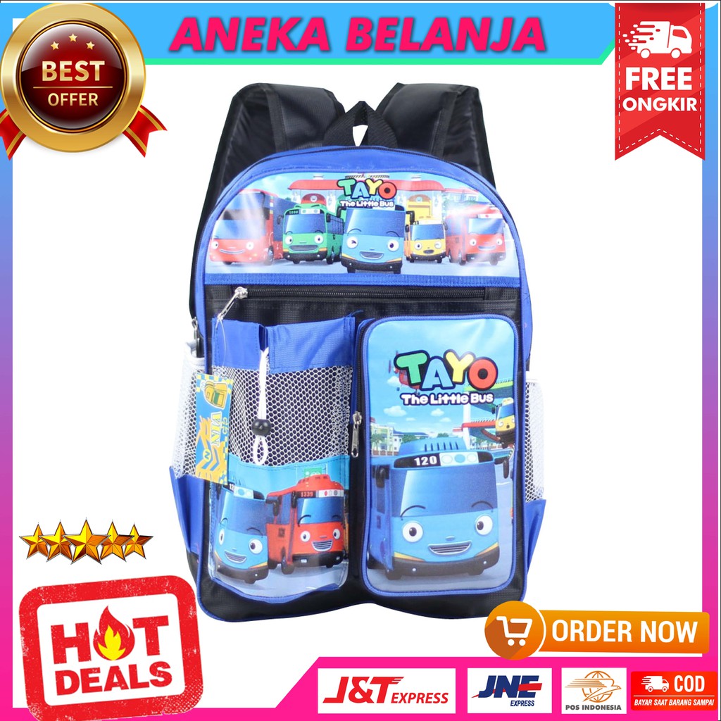 TAS RANSEL ANAK RESLETING ATAS LITTLE BUS TAS SEKOLAH ANAK COWOK MURAH MULTIFUNGSI BERKUALITAS