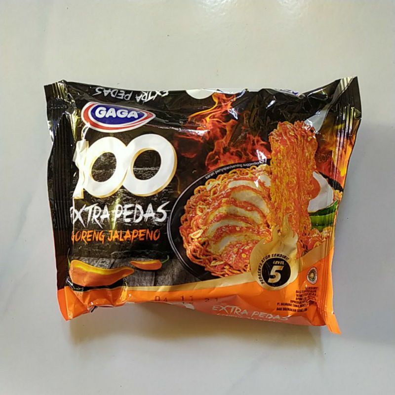 

Gaga 100 Extra Pedas Goreng Jalapeno 85g Mis Instan Pedas