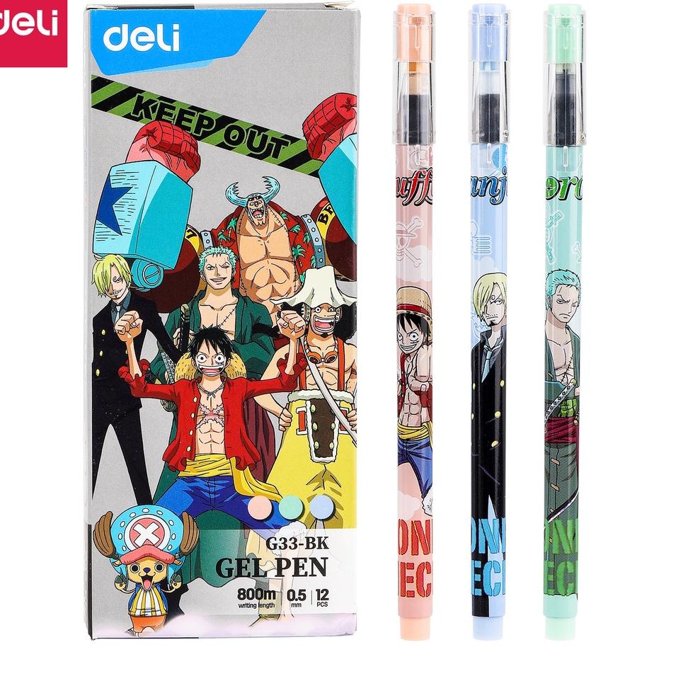 

Sangat Nyaman.. Deli One Piece School Gel Pen / Pulpen Gel 0.5 mm One Piece Tinta Hitam 12 pcs Dapat Menulis Hingga 800 Meter Penulisan Halus dan Lancar CG33-BK