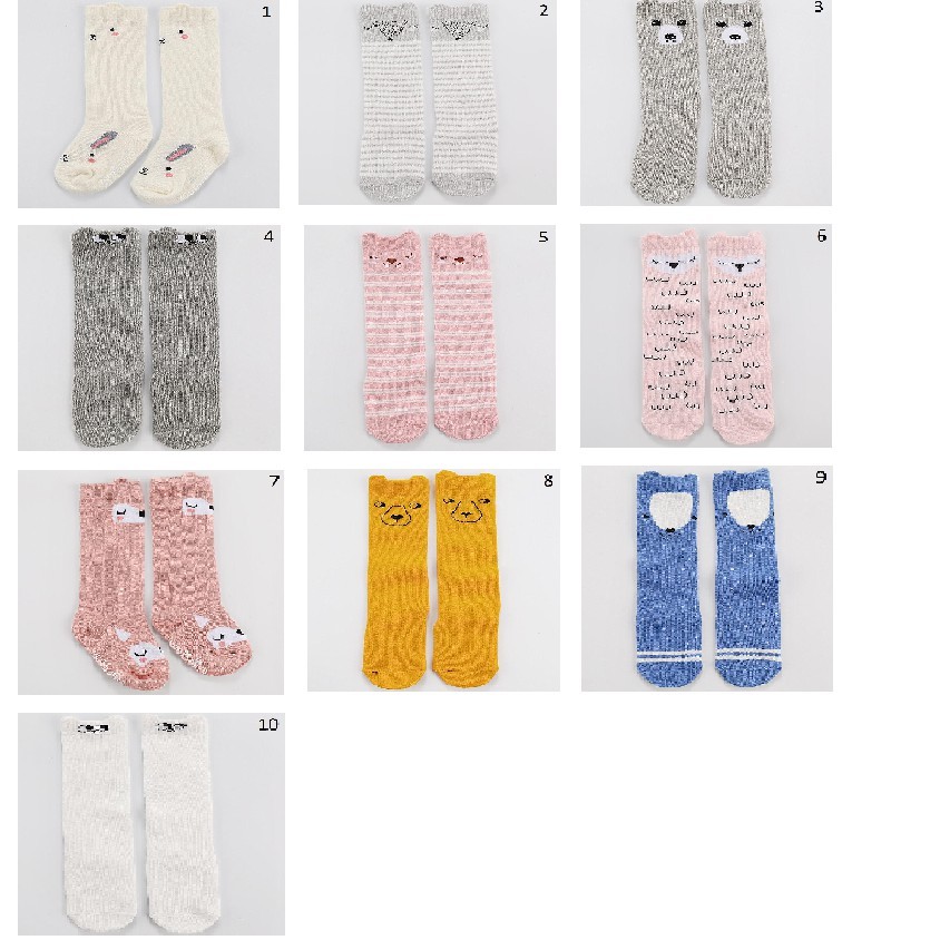 INFY - R150 Kaos Kaki ANTI SLIP Anak Bayi Panjang Motif Lucu Kaus Kaki Fashion Korea Import Murah