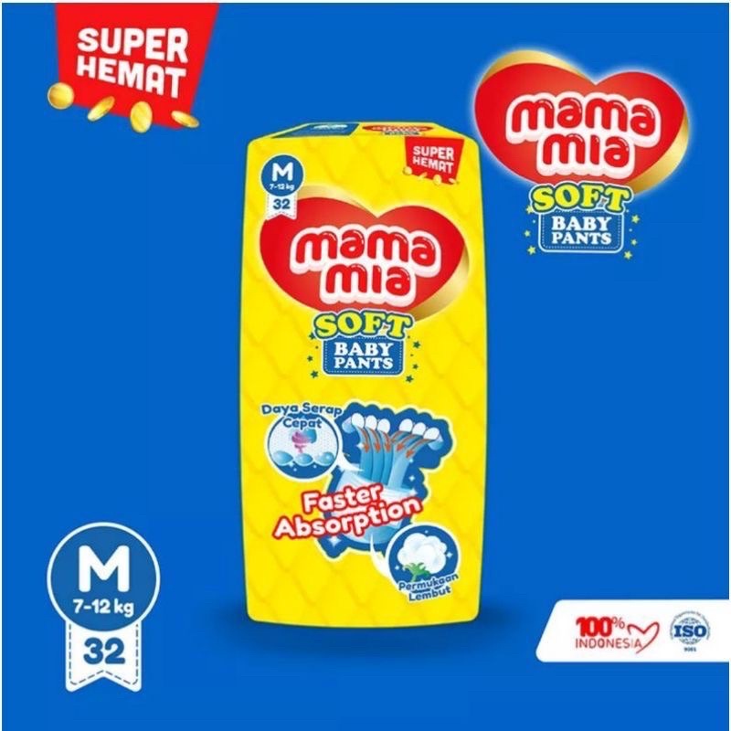 Mamamia Soft Baby Pants M30 (tipe celana) Murah