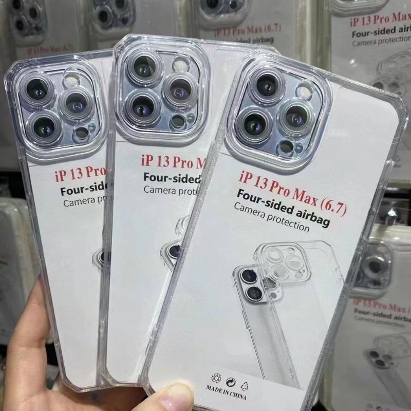 Case iphone X XR XS Max XsMax Airbag Silicon Softcase Bening Transparan Clear soft Casing Cover Silikon Pelindung belakang handphone full lensa kontak kamera