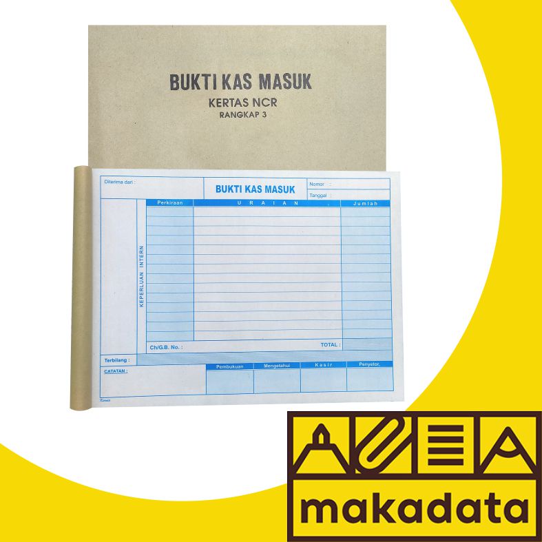 

BUKTI KAS MASUK 1/2 FOLIO 3 RANGKAP 25 LEMBAR KURNIA (1PCS) MURAH