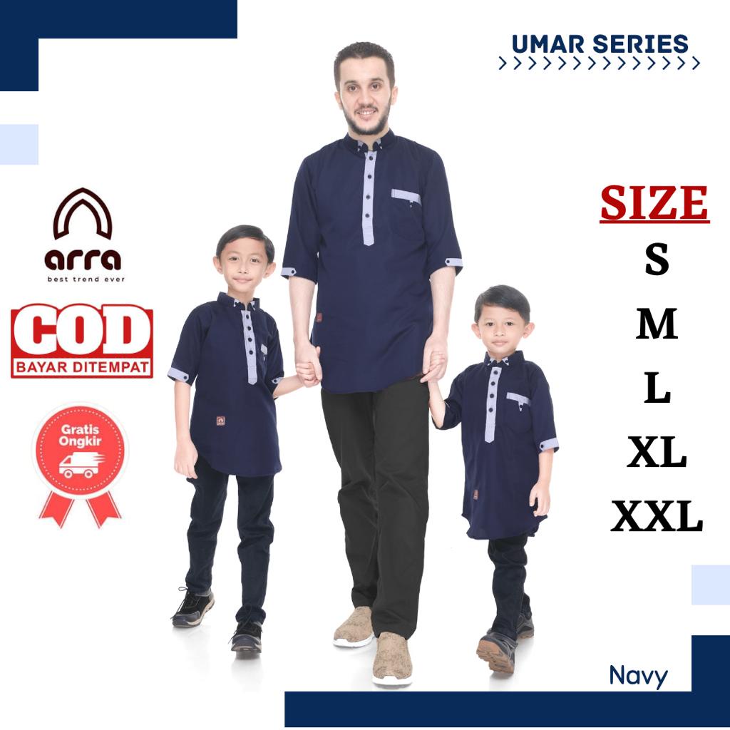 Seragaman Koko Ayah dan Anak Laki-laki Baju Koko Couple Remaja Pria Bapak Fashion Couple Baju Muslim