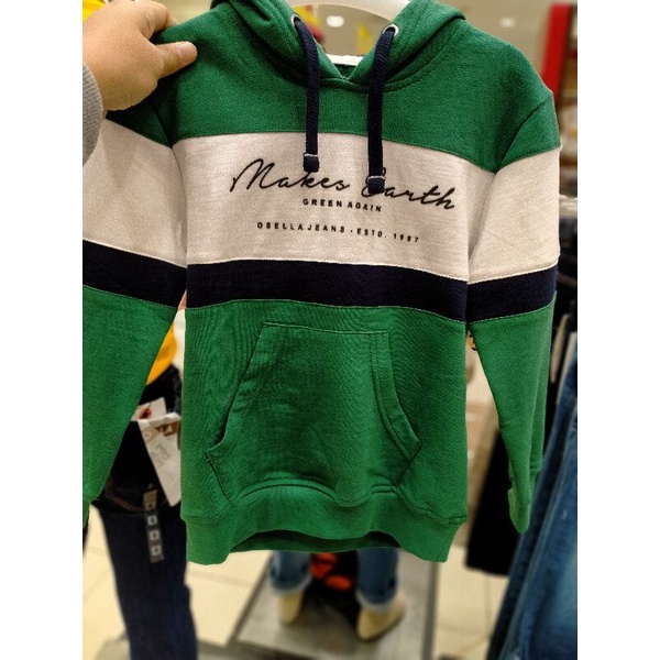 Hoodie lengan panjang by brand osella kids original