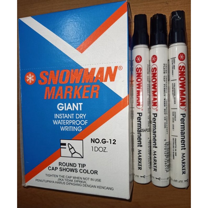 

Spidol Permanent / Snowman G-12