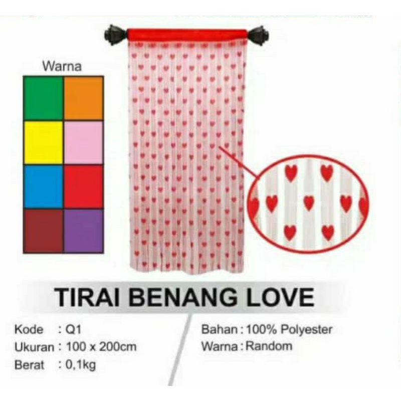 Tirai Benang Motif Tirai Jendela Kamar Pintu Tirai Kekinian