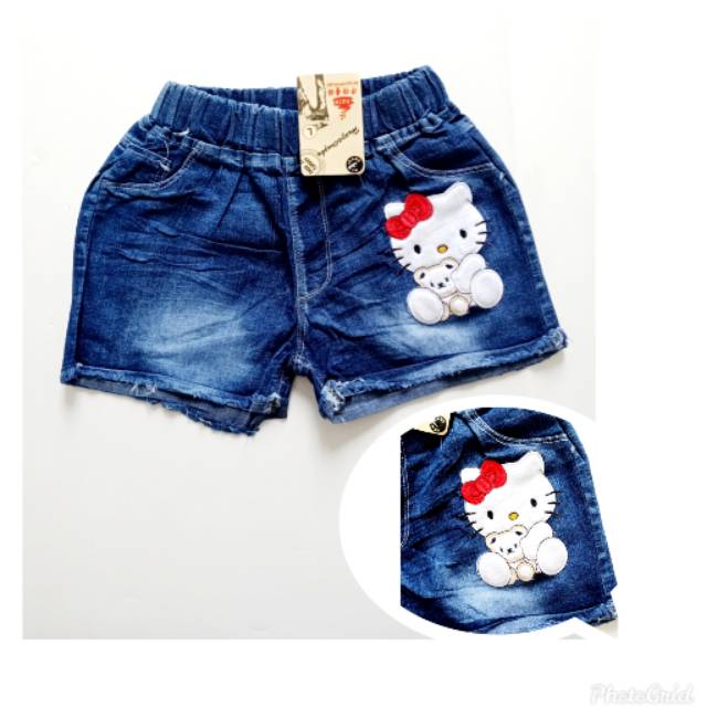  CELANA  JEANS  HOT PANT ANAK  IMPORT B052 USIA 2 7FASHION 