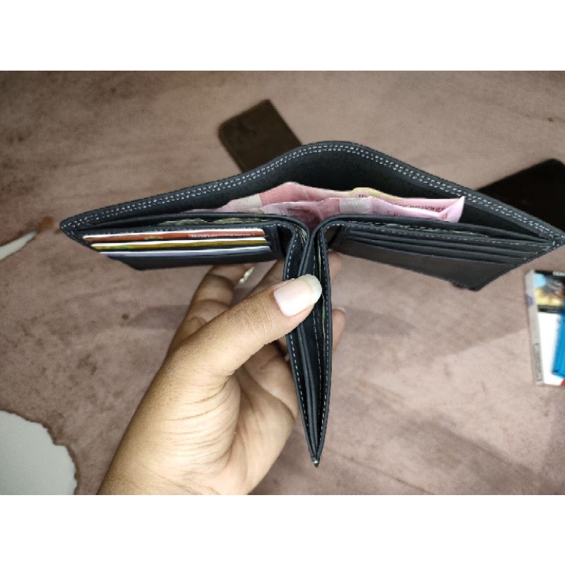 Dompet 100% kulit sapi asli 3 dimensi in 1