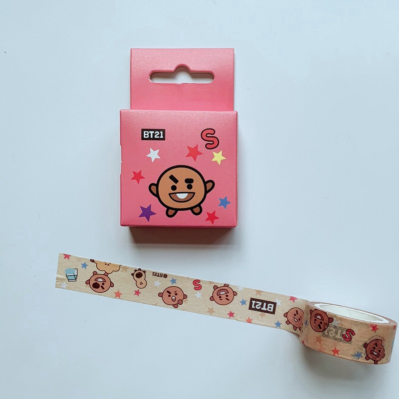 Kpop BTS EXO SEVENTEEN Washi Tape Kartun Lucu Stiker Hadiah Fans