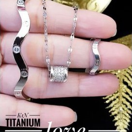 TiTanium set perhiasan wanita J63