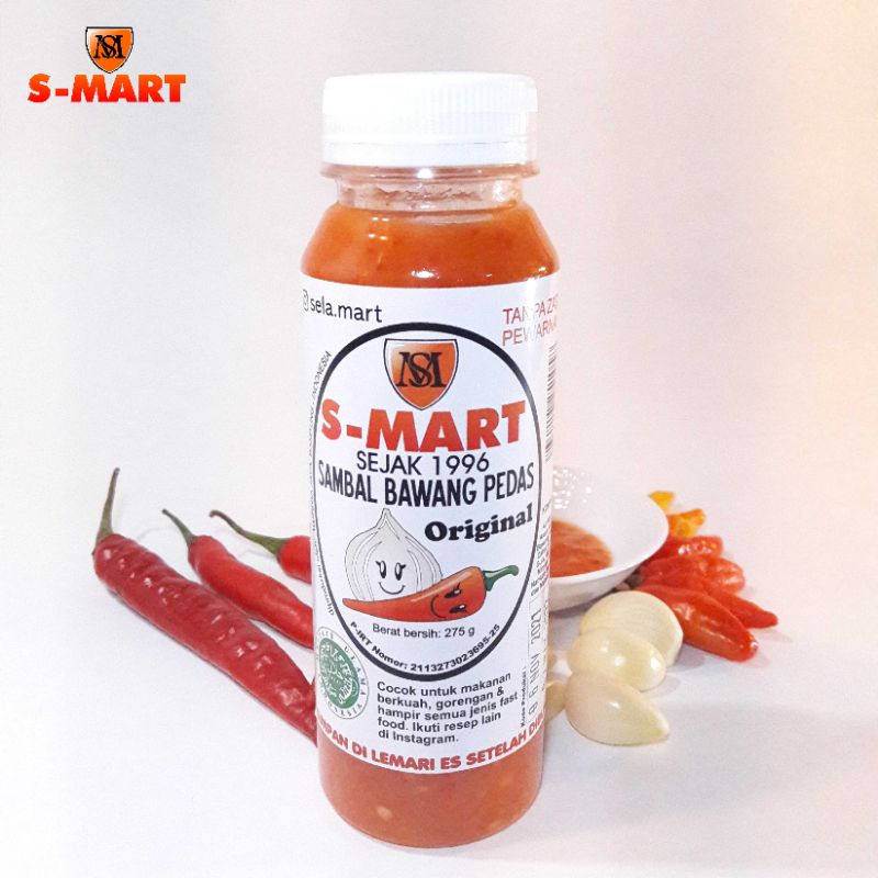

Sambal bawang putih S-Mart ORIGINAL 275 gram.