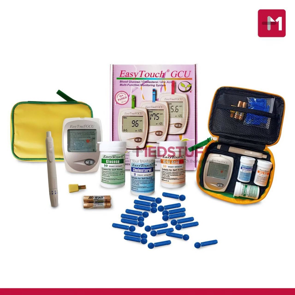 Alat Cek EASY TOUCH GCU 3 In 1 Gula Darah Kolesterol Asam Urat