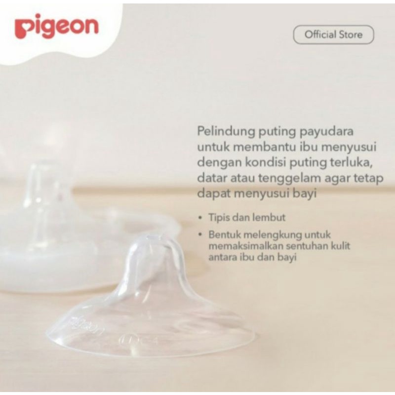 Pigeon Nipple Shield Pelindung Puting penyambung puting Natural Fit Silicone