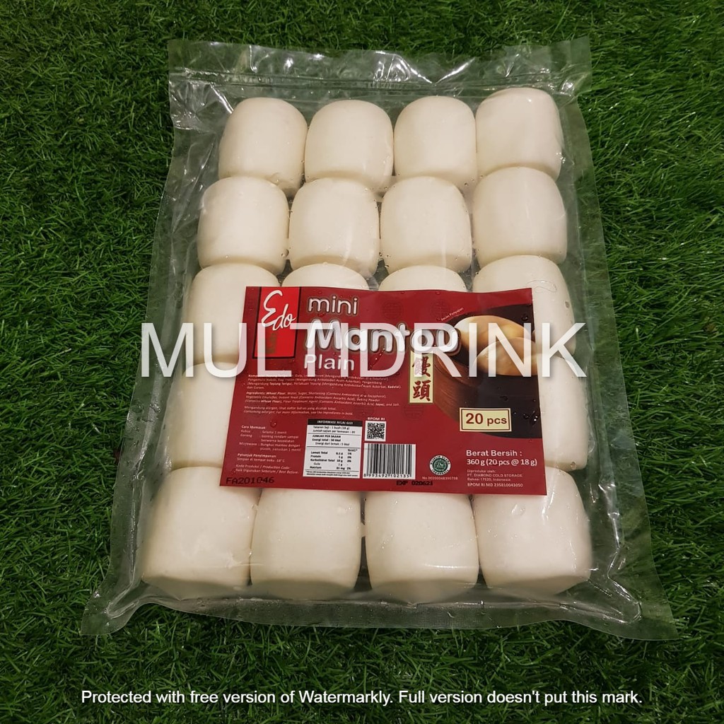 

RB Mantau edo mini plain frozen isi 20