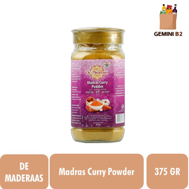 

De Maderaas Madras Curry Powder / Bubuk Kari India 375GR