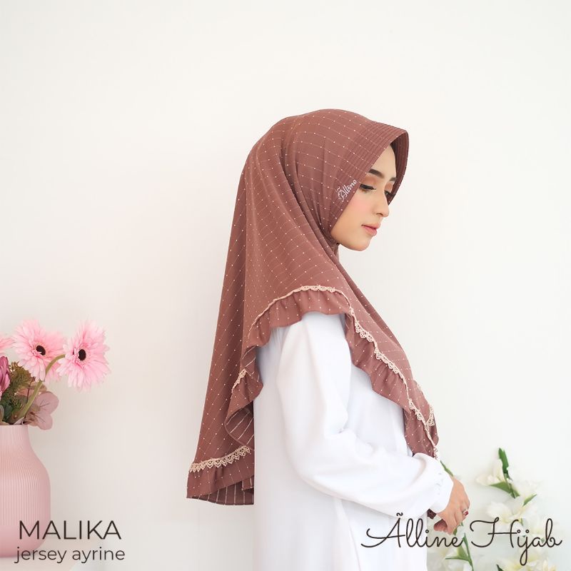 [Ori Nael] DANIRA/MALIKA••hijab instan jersey ayrine••bergo instan pet renda