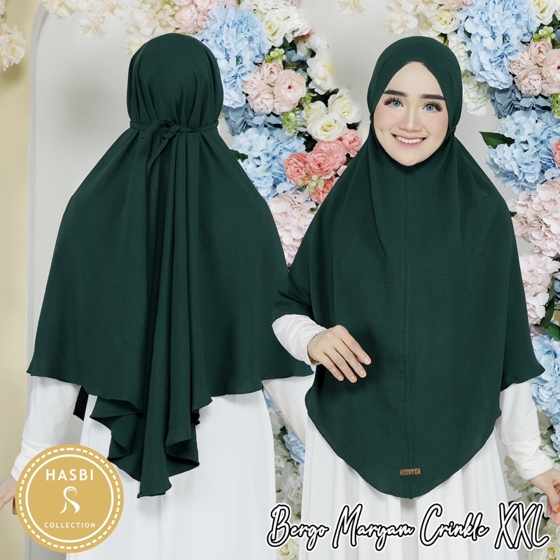 Bergo Maryam Cringle Air flow Jumbo Pd 95 Pb 115