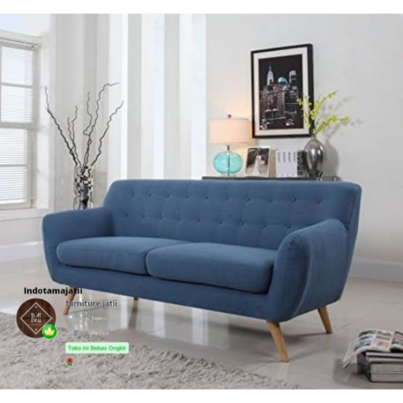 Kursi sofa retro kayu jati