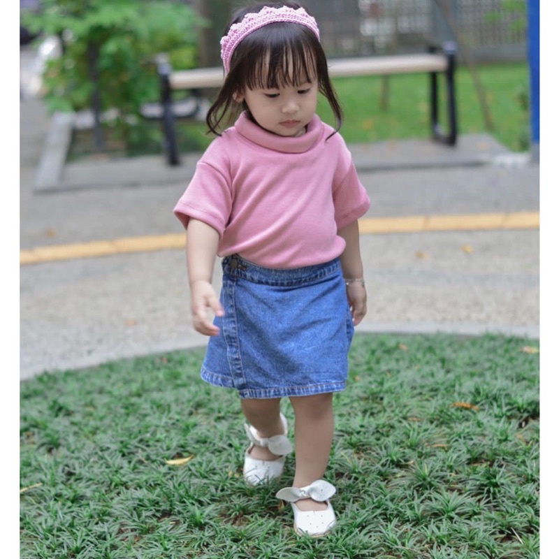 Ellie Skort Denim Jeans Rok Celana Anak Perempuan 1-6 Years