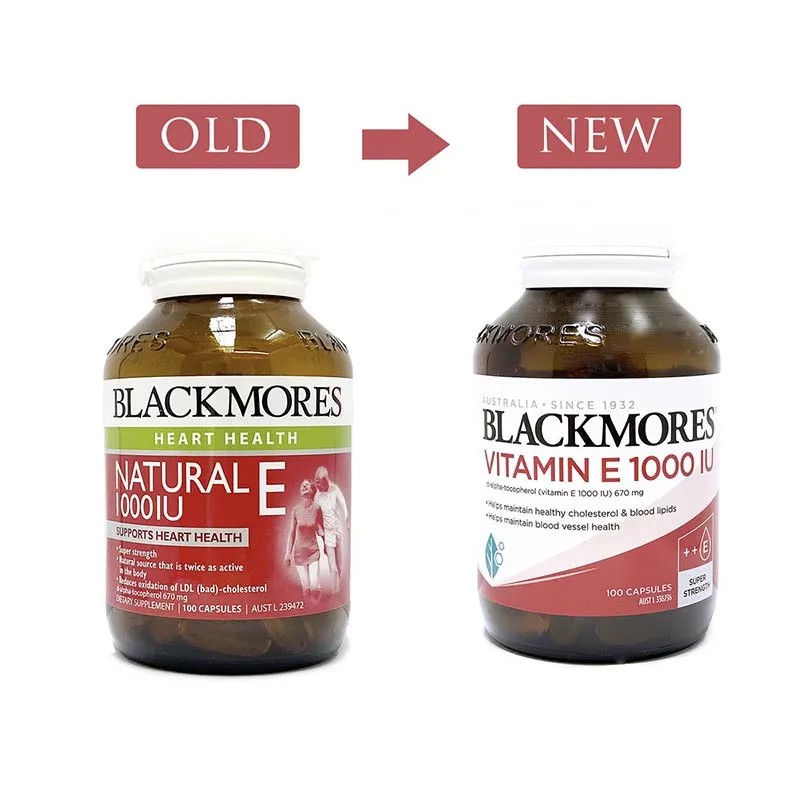 Blackmores natural vitamin e 1000 iu 100 capsules | Blackmores Vitamin E Natural E 1000 IU 1000IU 10