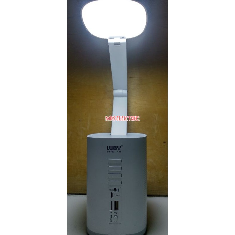 Lampu Belajar Multi Fungsi Luby L-6722 / Audio Player LED emergency