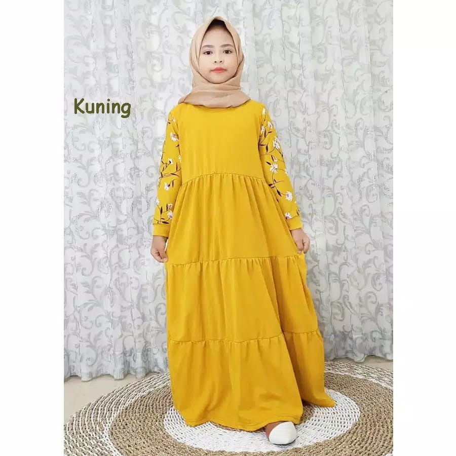 Gamis Anak Usia 8-12 Tahun Monalisa kids Model Gamis Anak Terbaru 2021 Kekinian