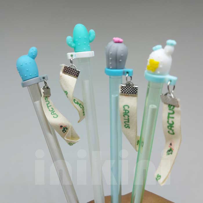 

Pulpen Gel Pen Transparan Karakter Kaktus