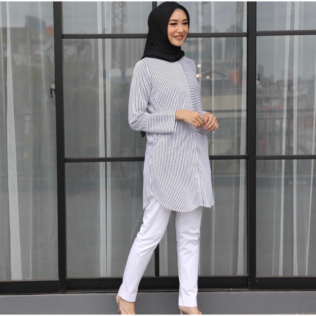 White Stripes Tunik by Heaven Lights