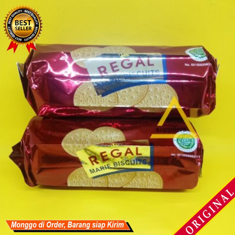 

Kue Biskuit Roti marie susu Jajanan camilan REGAL Marie Biscuits 230gr