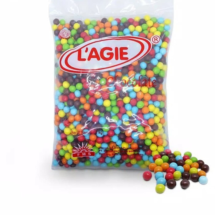 

Coklat Lagie Mini Warna Warni / Coklat Mini - 1/2 kg