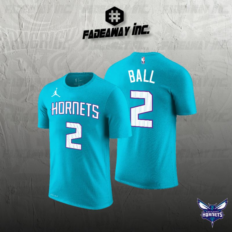 TSHIRT - BAJU/KAOS BASKET NBA CHARLOTTE HORNETS 2 LAMELO BALL - TEAL