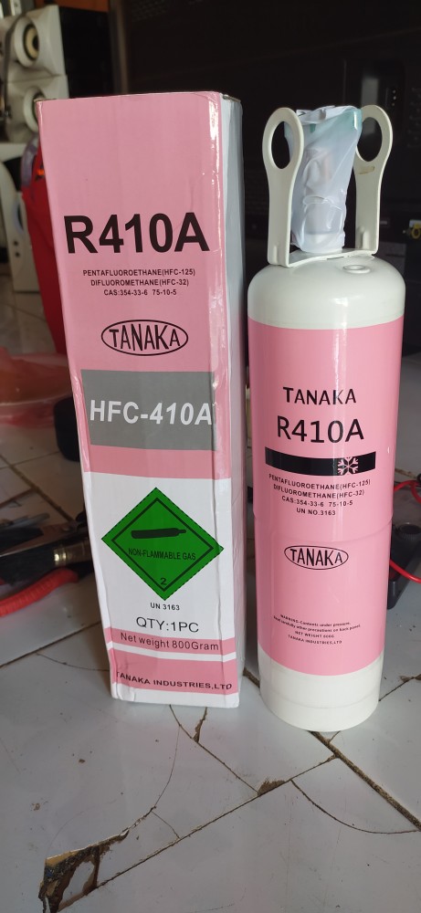 Freon R410a Tanaka Tabung Kaleng Kecil 800gram Freon Ac