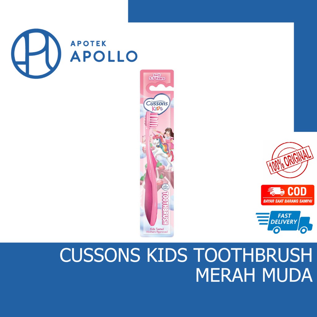 CUSSONS KIDS TOOTH BRUSH PINK TOOTHBRUSH SIKAT GIGI ANAK CUSSON