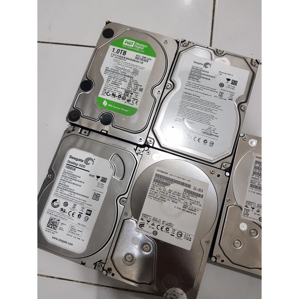 HARDISK / HDD KOMPUTER / PC 1TB  FREE WINDOWS 7 / 10