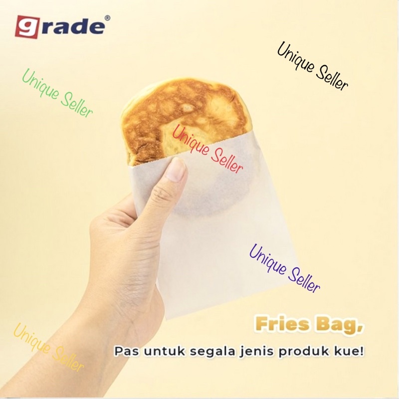 [100 pcs] Kantong Kertas Kecil Sedang Grade Kentang Goreng Ayam Pok Pok PUTIH / Paper Bag PUTIH Grade Small 11x10.5 cm Medium 13x12.5 cm / Paperbag Paper Bag Putih Kentang Goreng Gorengan Ayam Pok Pok Pokpok / Satchel Bag