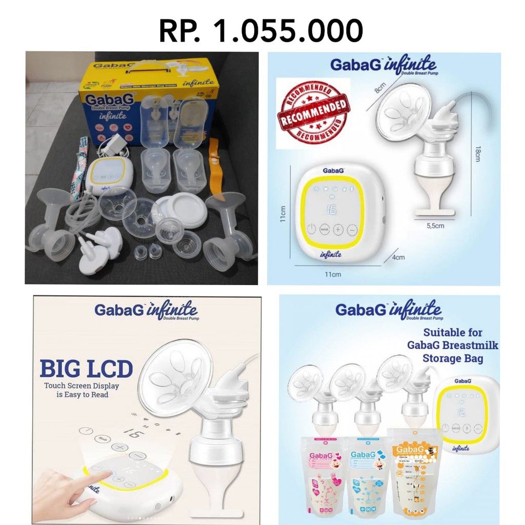 Gabag Infinite Double Electric Breastpump Pompa Asi Double Elektrik pompa asi murah pompa ibu