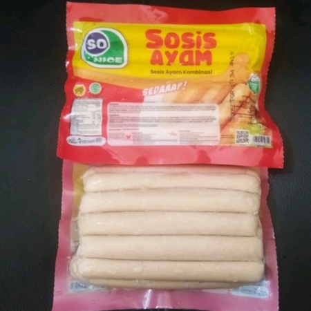 

Sosis Ayam Sonice Kombinasi 375gr isi 15pc/1kg isi 40pcs