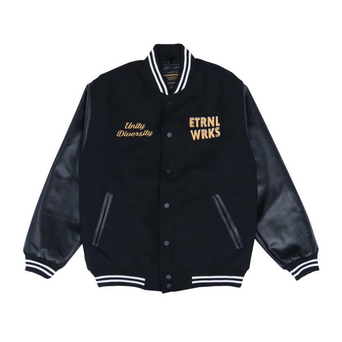 [hoddie] Eternalworks Black Varsity Jacket ewew01r