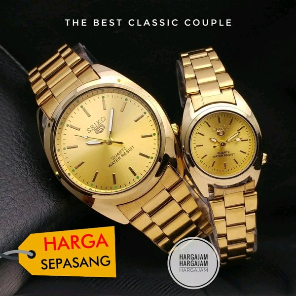 PROMO Jam Couple Seiko Series Klasik Cewek Cowok