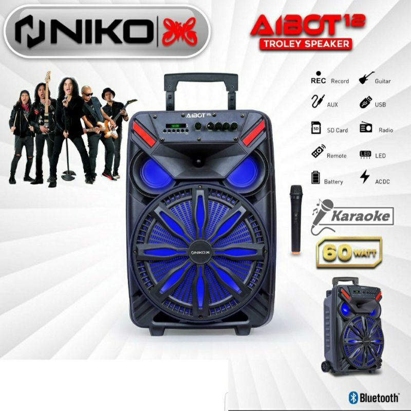 NIKO Speaker Portable Trolley Slank AIBOT 12