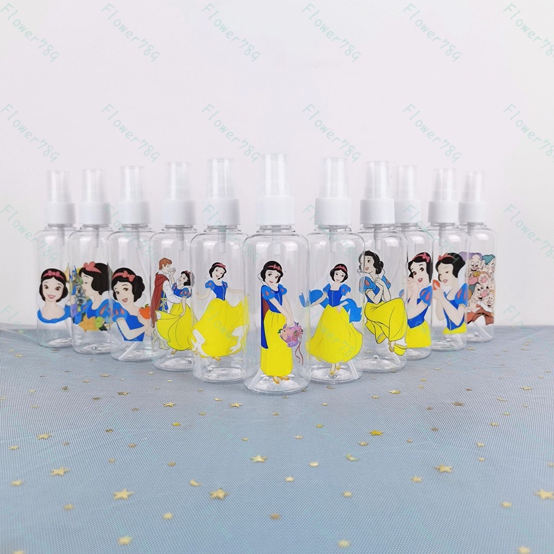 Roselife Cinderella Snow White Elsa Princess 100ML Spray Bottle Cosmetic Bottling Cartoon Travel Size Bottles for Cosmetic