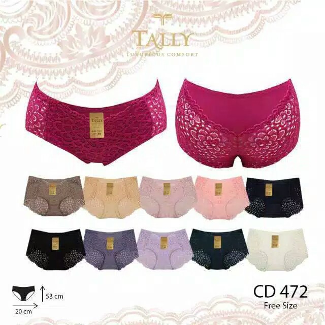  CD  Wanita Tally 472 Renda Brukat Transparan  Cd  Cewek 