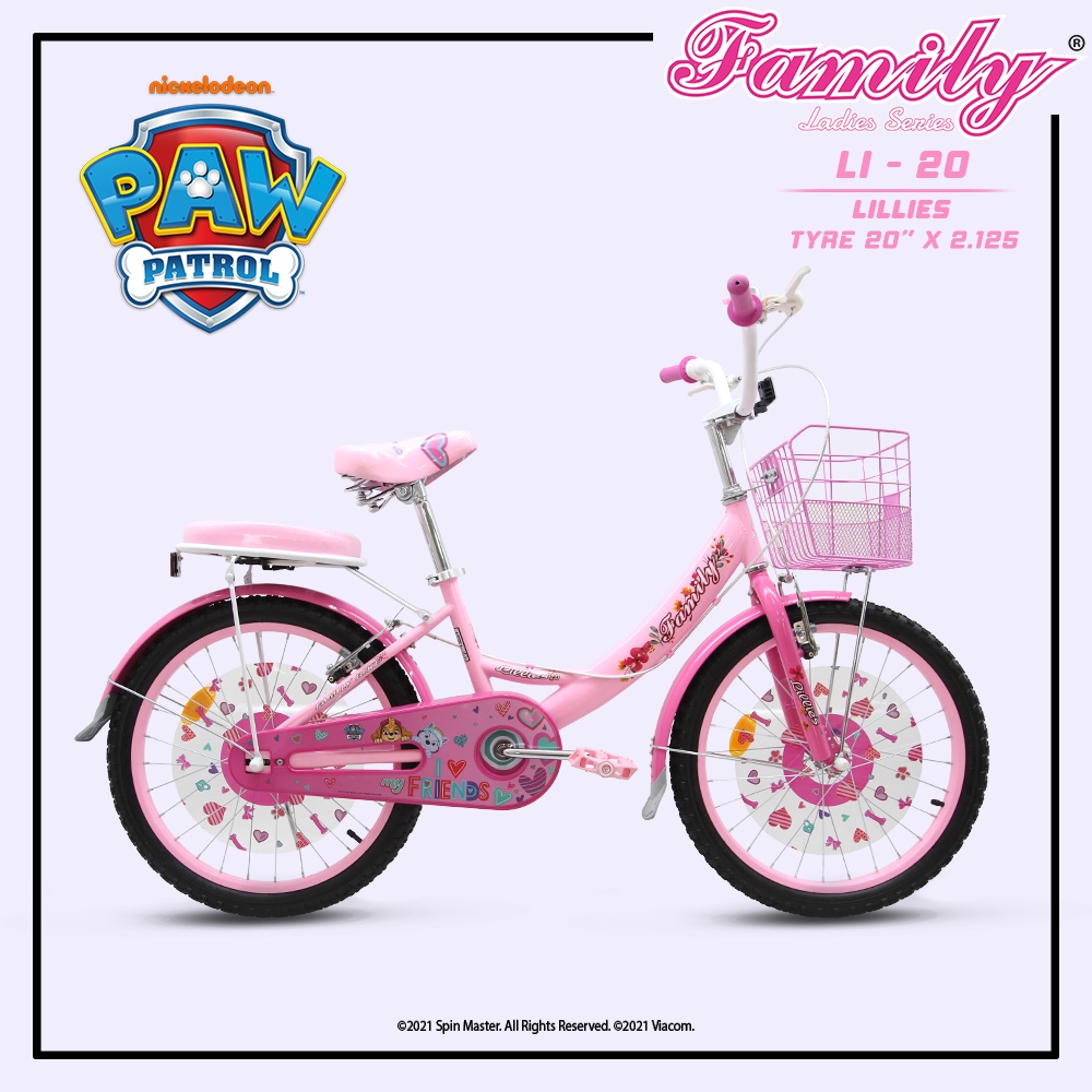 Bazar Sepeda - Sepeda Anak Cewek Remaja MIni 20 Inch Family Lilies