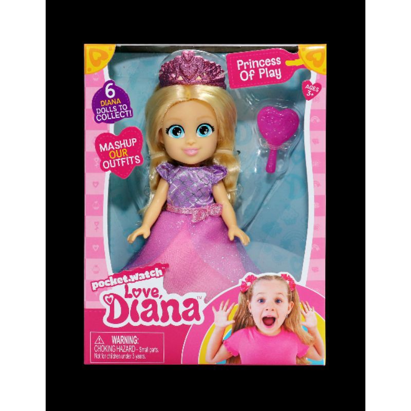 Mainan anak boneka diana love diana princess doll 6" original