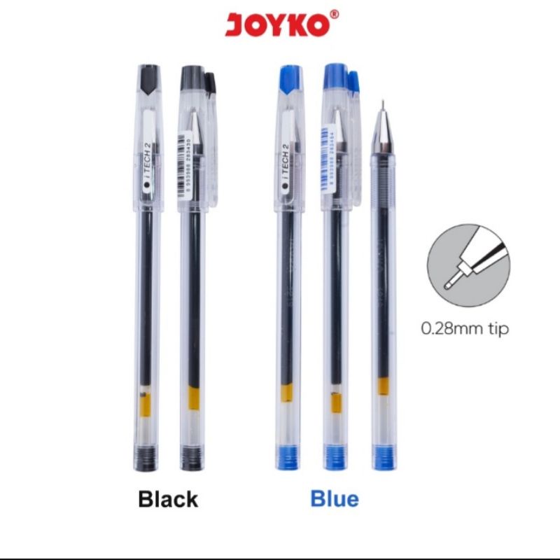 

Gel Pen/ Pulpen/ Pena Joyko GP-266 iTech 2 0.28 mm