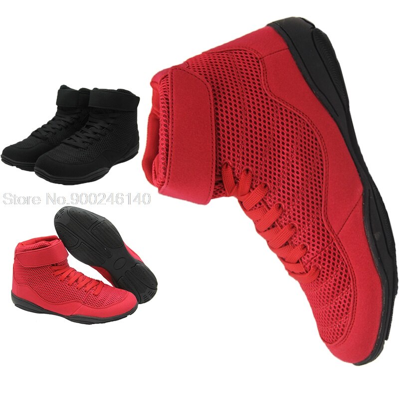 PREORDER Profesional Pria Tinju Sepatu Atletik Gulat Sepatu untuk Non-Slip Otot Sol Luar Sepatu