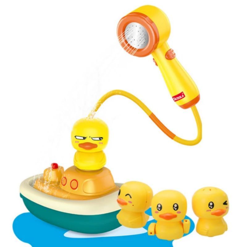 Mainan Bayi Anak Mandi Shower Bath Toys Electric Duck Sprinkles