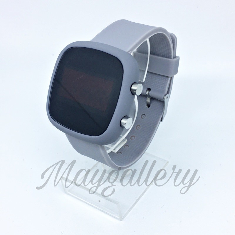 Jam Tangan Led Watch Oval (Free Gift)-Abu