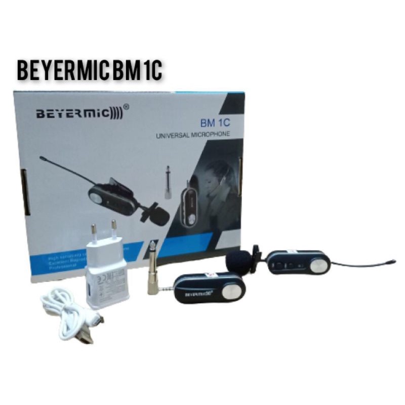 Mic wireless BAYERMIC BM 1C clip on mic  imam.pidato.mc.all